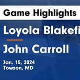 Loyola Blakefield falls despite strong effort from  J'lin Brown