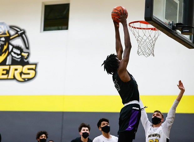 Baye Fall, seen last year at Lutheran, is averaging 17 points, 8.6 rebounds and 2.2 blocks early this season at Denver Prep Academy.