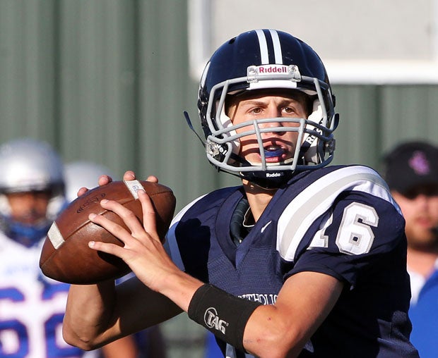 Jared Goff, as a prep at Marin Catholic. Goff was named today the starting quarterback for the Rams in Sunday's home game against the Miami Dolphins.