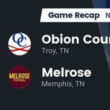 Melrose vs. Dyer County