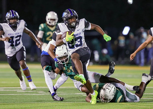 Kiante Ingram and North Crowley ran wild on DeSoto in a 57-51 victory Friday night. (Photo: Robbie Rakestraw)