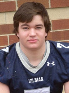 Gilman tackle Henry Poggi, who has
committed to Michigan and is ranked
the 25th top recruit in the country
by CBS/MaxPreps' Tom Lemming.