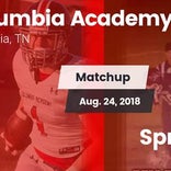 Football Game Recap: Spring Hill vs. Columbia Academy