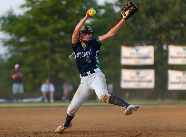 George Mason University commit Abbey Lane has helped Woodgrove to the 24th spot in the MaxPreps Top 25 softball rankings. She's 11-0 with 142 strikeouts for the 13-0 Wolverines. (Photo: Steve Prakope)