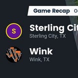 Football Game Recap: Sterling City Eagles vs. Wink Wildcats