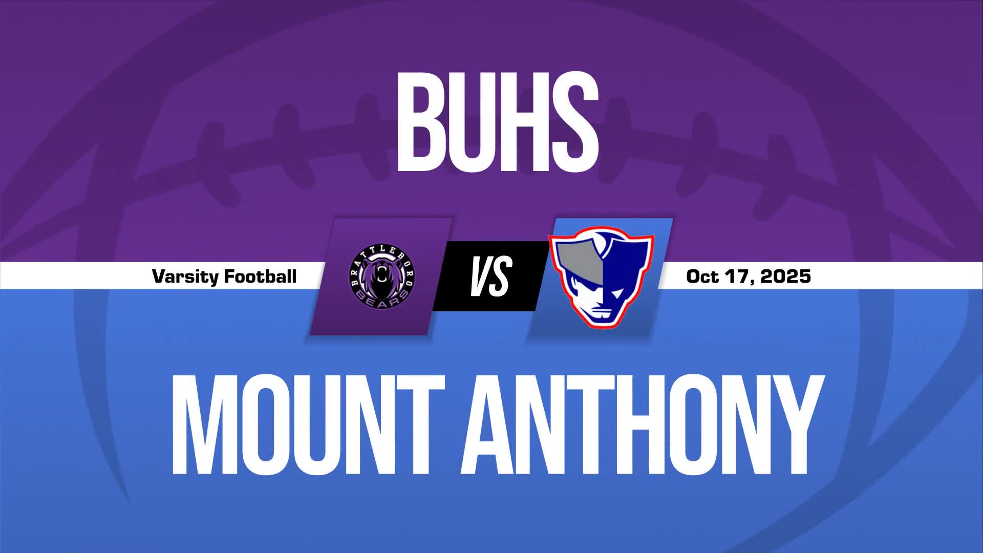 Football Recap: Mount Anthony Comes Up Short in High-Profile  Game with Fair Haven + How To Watch
