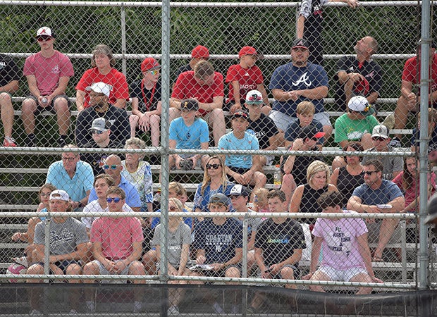 Fans were permitted to attend the game at Assumption High School in Davenport.