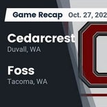 Football Game Recap: Foss Falcons vs. Cedarcrest Red Wolves