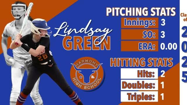 Softball Recap: Harmony Has No Trouble Against Bishop Moore