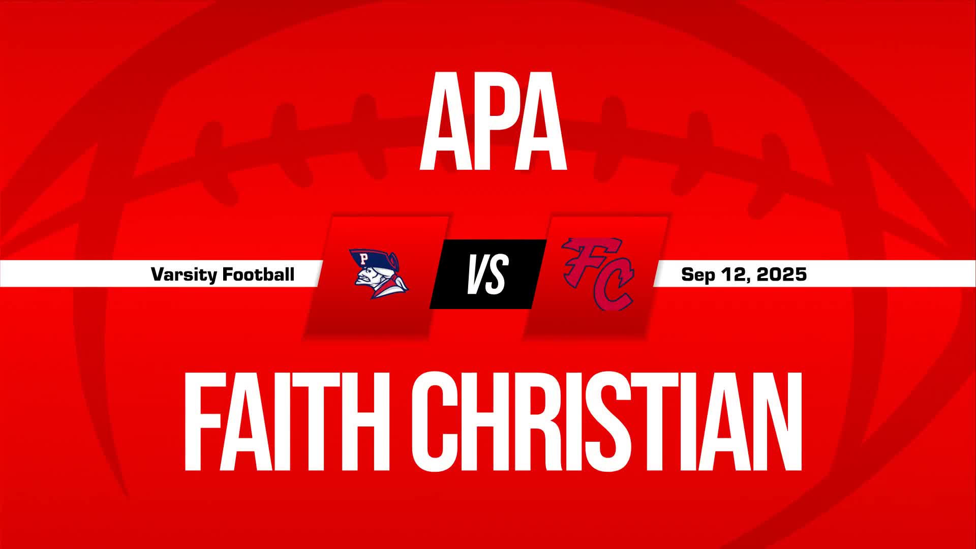Football Game Preview: Arendell Parrott Academy Patriots vs. Faith Christian Patriots + Official Tickets