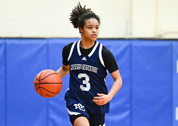 Mia Pauldo of Morris Catholic is the New Jersey MaxPreps Player of the Year. The Tennessee commit averaged nearly 19 points as the Crusaders went 28-0 and won their third straight state title. (PHOTO: Audrey Eapen)