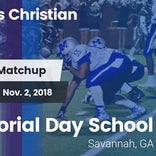 Football Game Recap: Memorial Day vs. Toombs Christian Academy