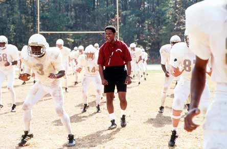 Denzel Washington played the role of T.C. Williams coach Herman Boone. It makes the list of the Top 10 movie high school sports coaches.