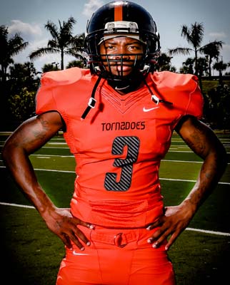 Running back Krondis Larry