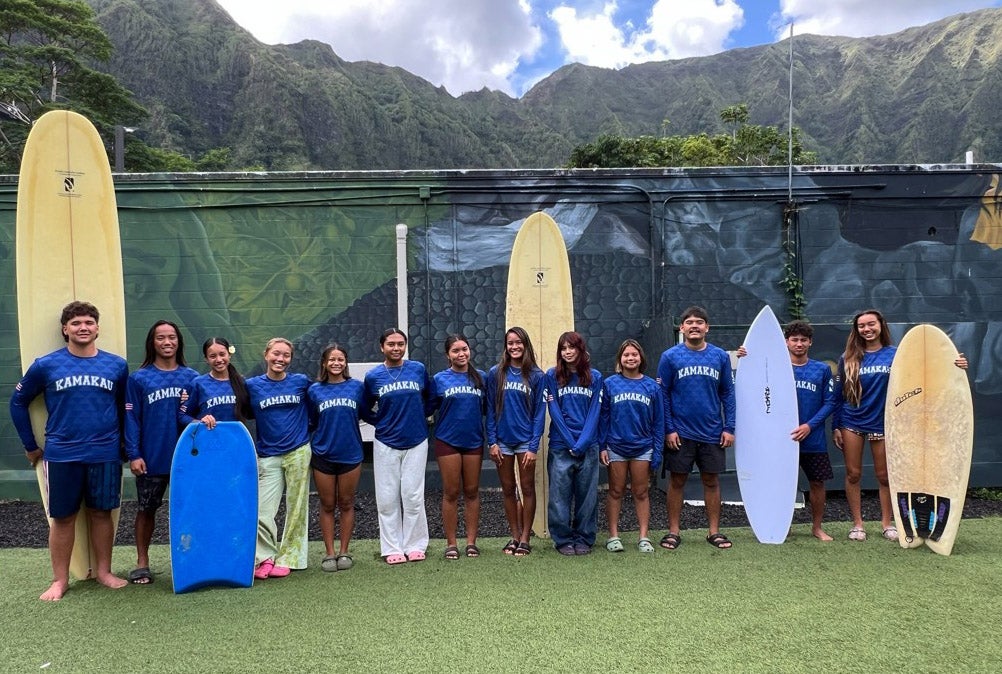 Kamakau of Oahu will be among the schools represented at the inaugural Hawaii High School Surfing Championship. (PHOTO: Eric Wehner / Pi’ilani Hong) 