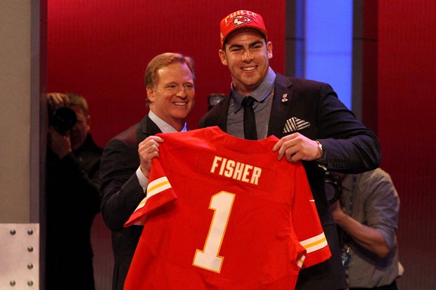 The Kansas City Chiefs took Eric Fisher with the first pick of the 2013 NFL Draft. Fisher is the second Michigan high school alum to be taken at the top spot.