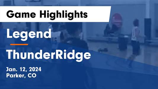 Seth Whitehead leads Legend to victory over Highlands Ranch