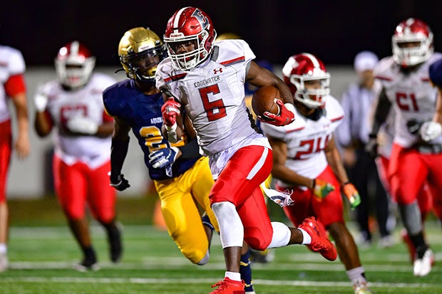 Alabama commit Christian Leary breaks free for Edgewater in last season's Class 7A state championship game.