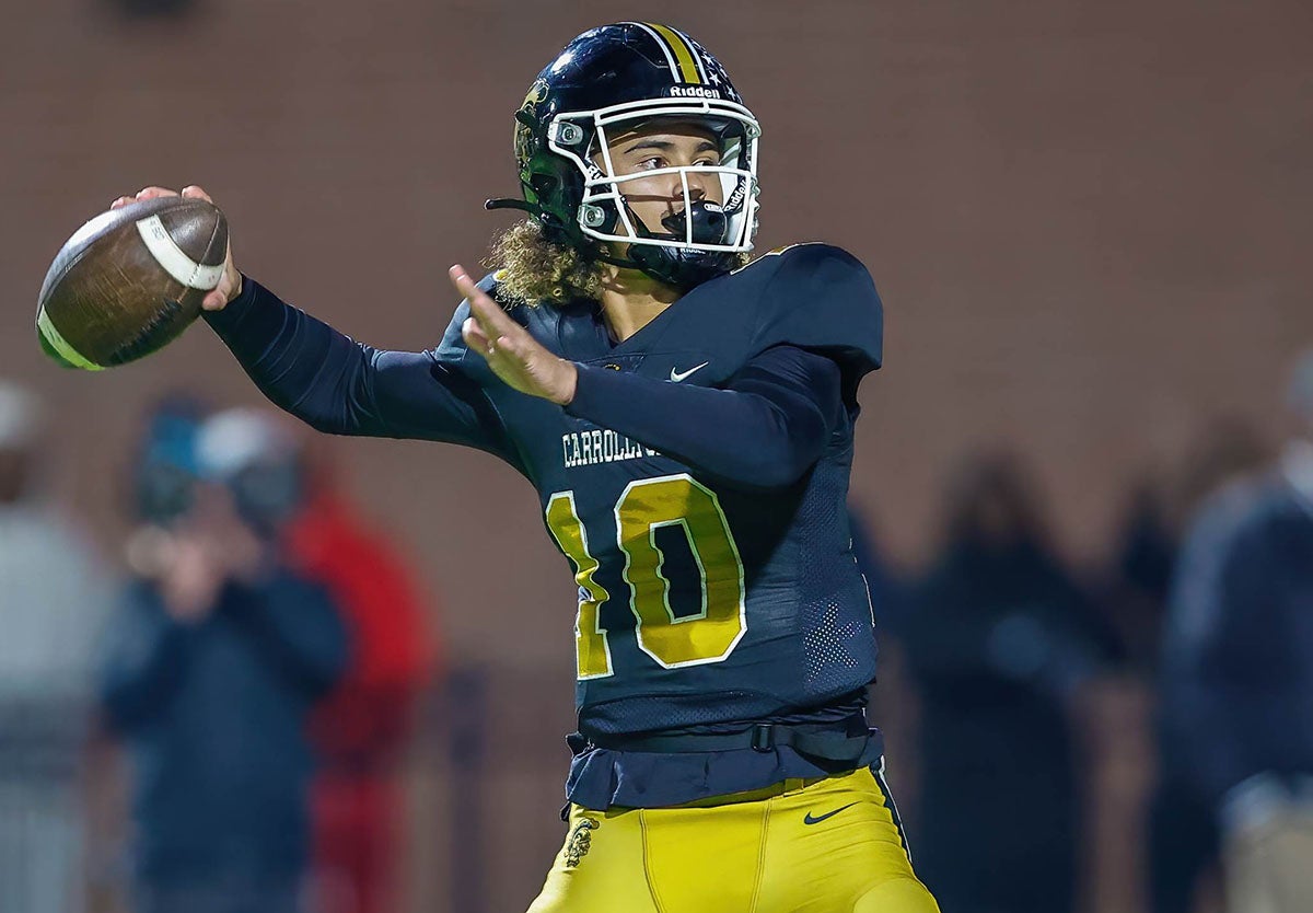 Julian Lewis fielded nearly 40 FBS offers before committing to USC last August. (Photo: Ben Ennis)