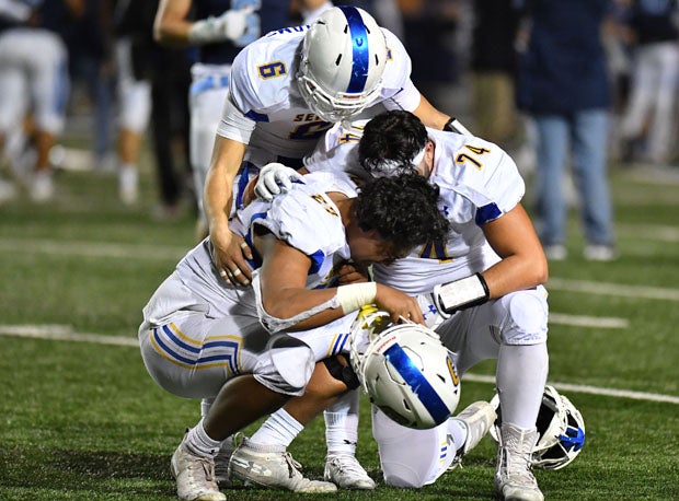 Serra players were inconsolable right after the game, but soon held their collective heads up high.