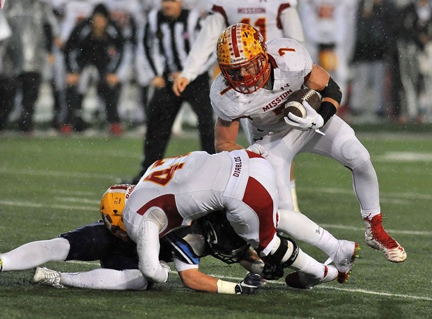 Colin Schooler rushed for two touchdowns in the third quarter.