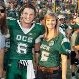 Duck Dynasty stars Jase and Missy Robertson attend high school football game