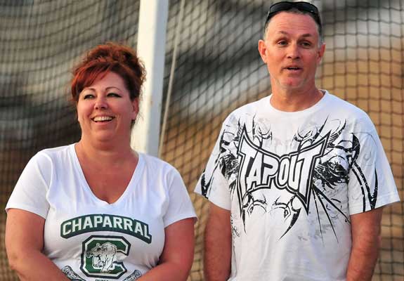 Proud parents Jennifer and Richard Smith have exposed their son to all activities - minus football and diving with sharks.