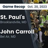 John Carroll beats St. Paul&#39;s for their second straight win