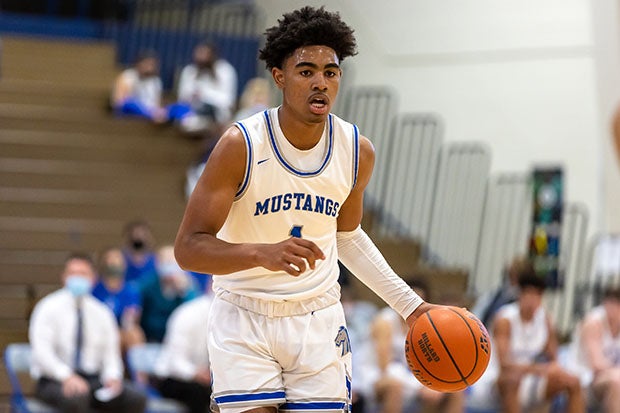 Nebraska Player of the Year Saint Thomas in action during a December game against Burke.