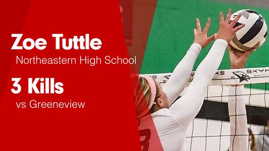Zoe Tuttle Game Report: vs Greenon