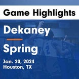 Basketball Game Recap: Spring Lions vs. Dekaney Wildcats