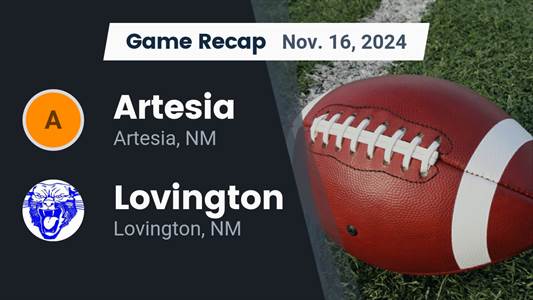 Football Recap: Lovington Falls Short of Artesia in the Playoffs
