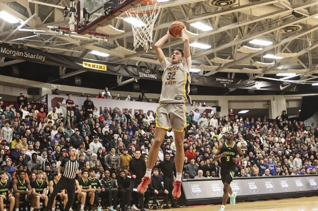 Top-ranked Duke signee Cooper Flagg filled the stat sheet with 20 points, nine rebounds and seven assists in the lopsided win for Montverde Academy. (File photo: Lonnie Webb)