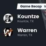 Football Game Recap: Kountze Lions vs. Warren Warriors