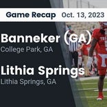 Football Game Recap: Lithia Springs Lions vs. Chapel Hill Panthers