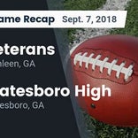 Football Game Recap: Statesboro vs. Effingham County