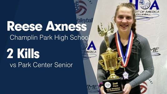 Reese Axness Game Report: vs Park Center