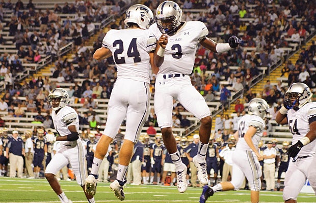 Kai Locksley and Chase Campbell will look for reasons to celebrate against McDonogh.