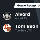 Tom Bean beats Alvord for their second straight win