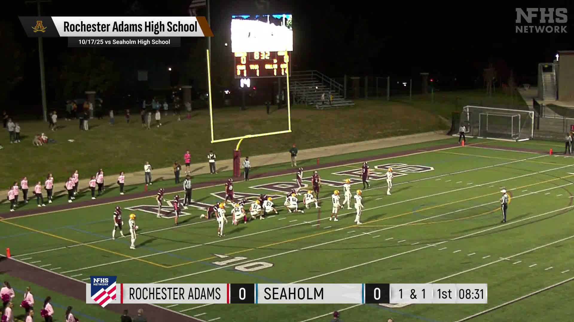 Football Recap: Adams Takes Down Rochester in a Playoff Battle
