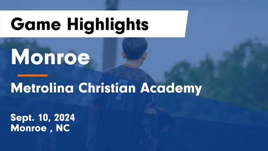 Soccer Recap: Metrolina Christian Academy's Win Ends Five-Game L