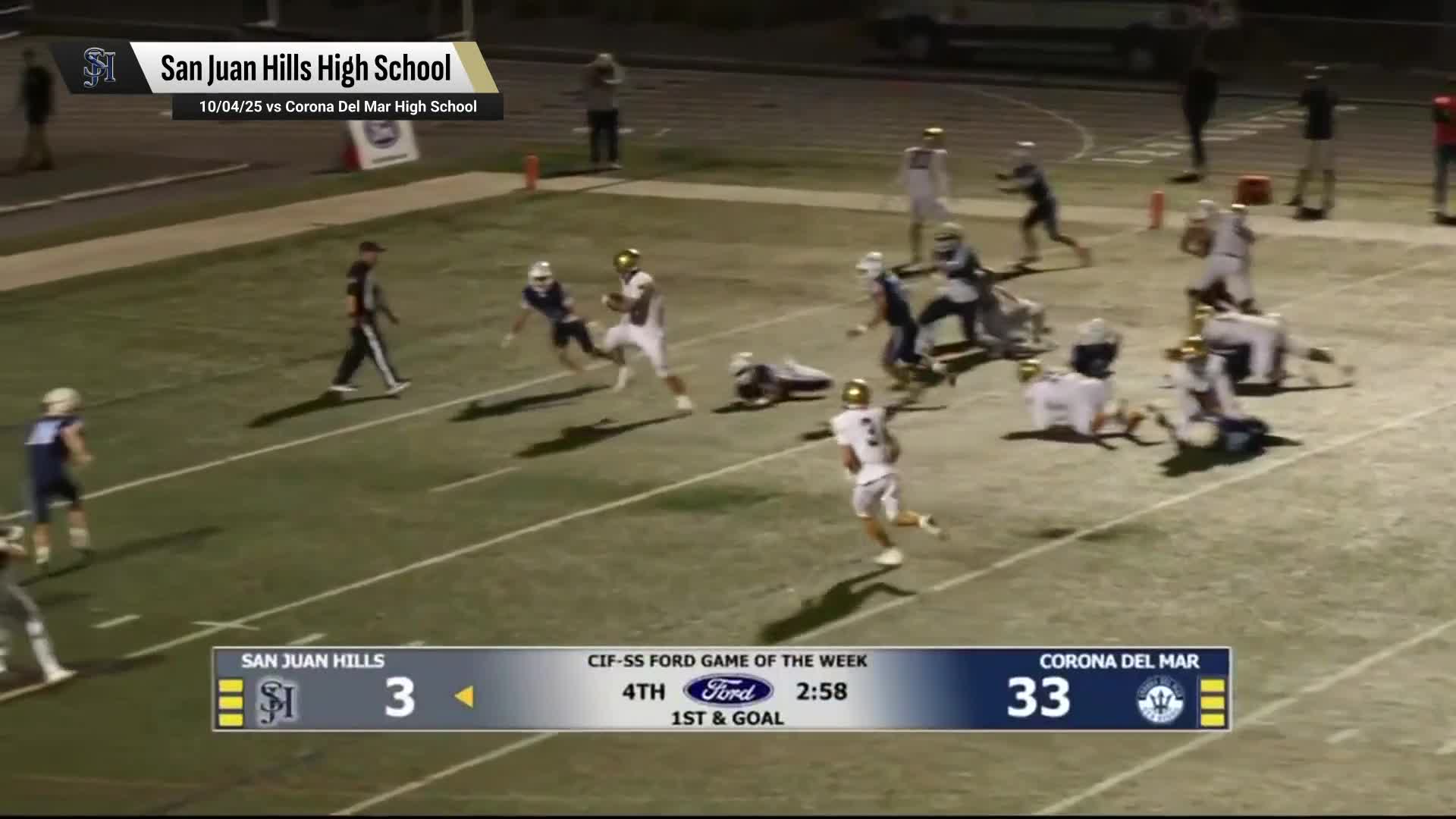 Football Recap: San Juan Hills Skates Past Tesoro with Ease + How To Watch