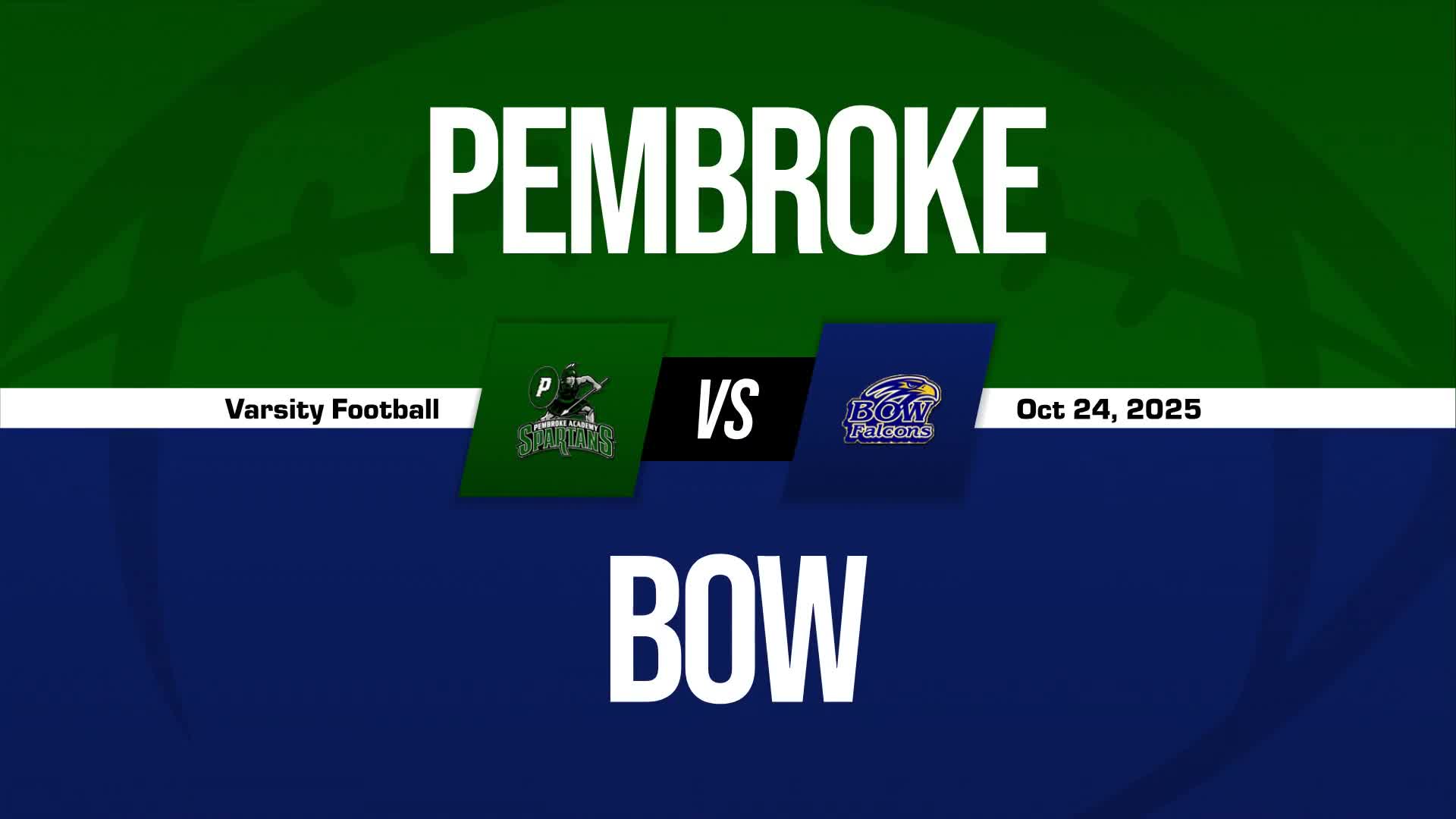 Football Game Preview: Bow Falcons vs. Trinity Pioneers