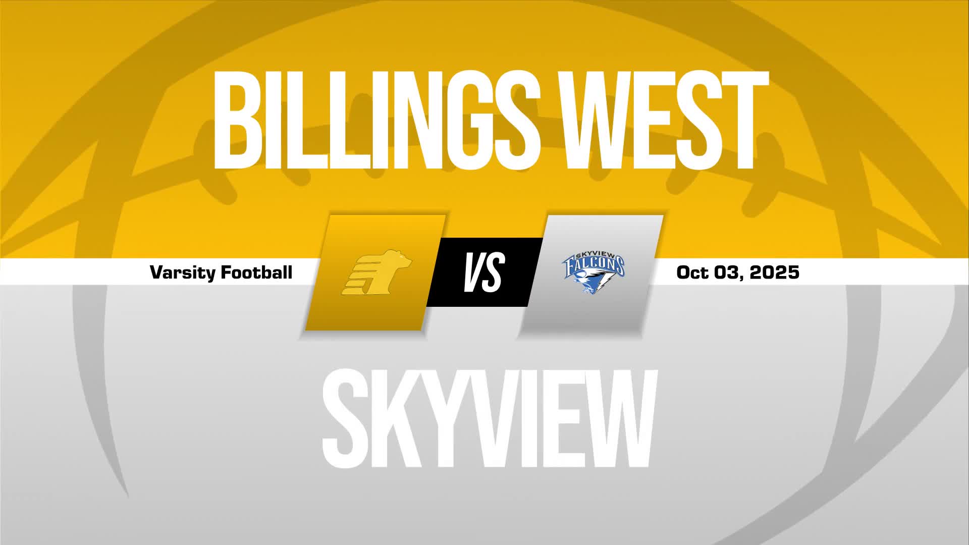 Football Game Preview: Skyview Falcons vs. Billings Senior Bronc