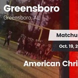 Football Game Recap: Greensboro vs. American Christian Academy
