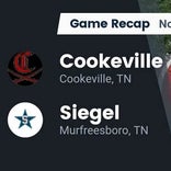 Cookeville wins going away against Siegel