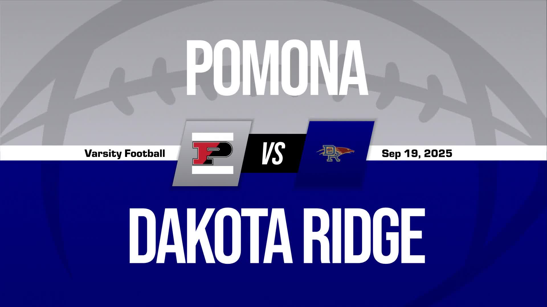 Football Game Preview: Dakota Ridge Eagles vs. Ponderosa Mustang