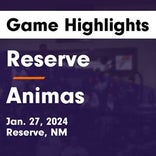 Basketball Game Recap: Reserve Mountaineers vs. Animas Panthers