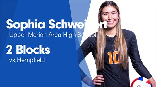 Sophia Schweikert Game Report: vs Methacton