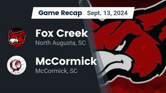 Football Recap: Mccormick's Win Ends Five-Game Losing Streak on 